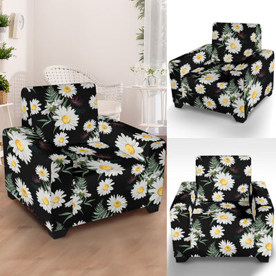 Daisy Pattern Print Design DS07 Armchair Slipcover