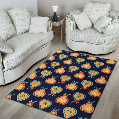 Pear Pattern Print Design PE03 Area Rugs