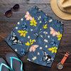 Monarch Butterfly Pattern Print Design 02 Mens Shorts