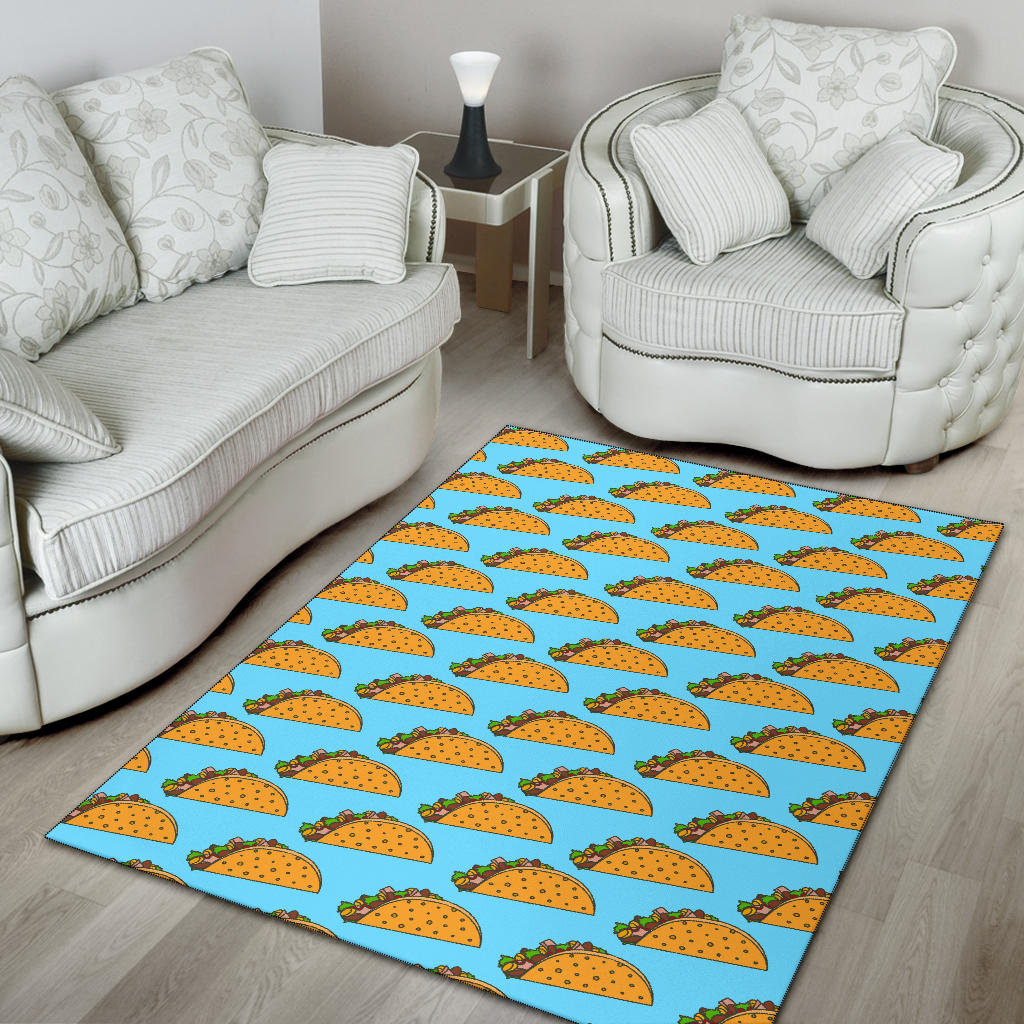 Taco Pattern Print Design TC03 Area Rugs