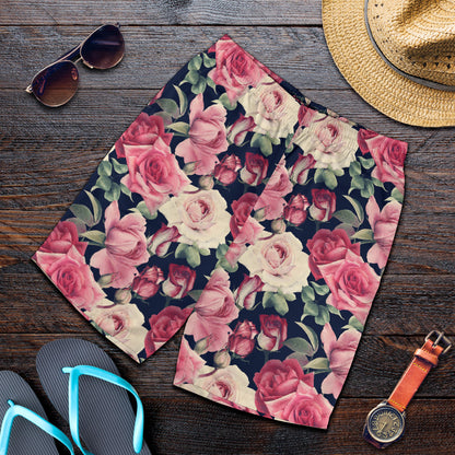 Rose Pattern Print Design RO05 Mens Shorts