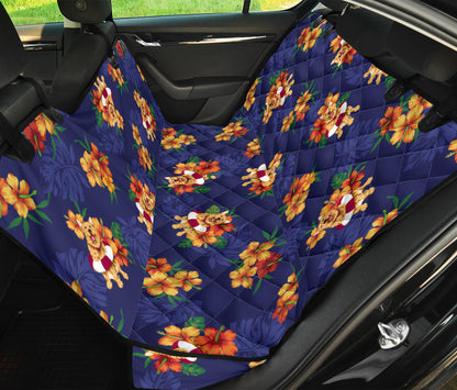 Hawaiian Themed Pattern Print Design H02 Rear Dog  Seat Cover