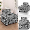 Polynesian Tribal Pattern Armchair Slipcover