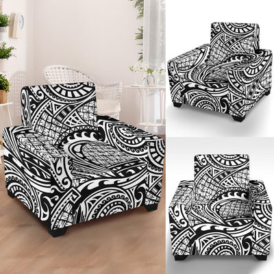 Polynesian Tribal Pattern Armchair Slipcover