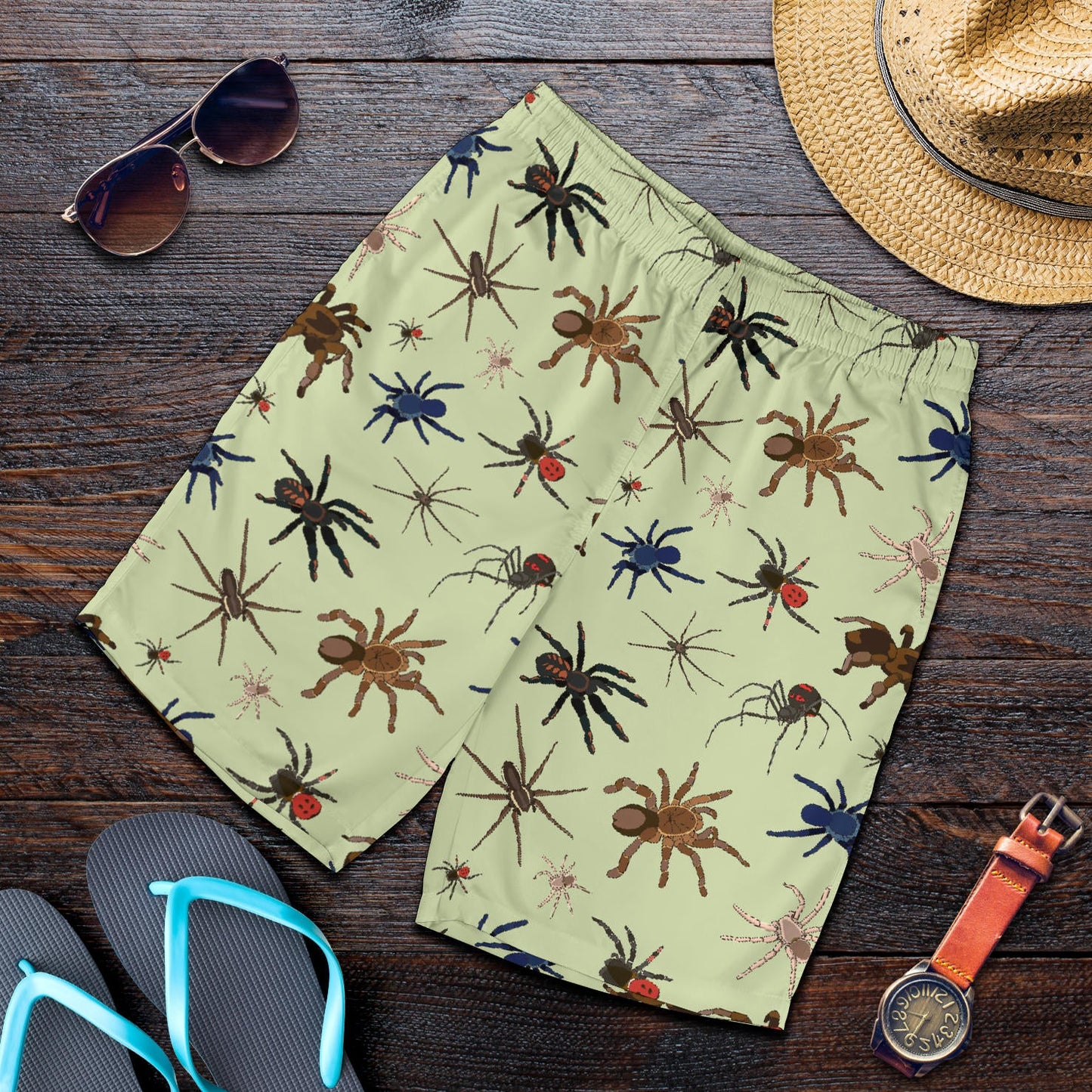 Tarantula Pattern Print Design 02 Mens Shorts