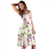 Apple blossom Pattern Print Design AB05 Midi Dress