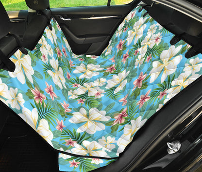 Plumeria Pattern Print Design PM028 Rear Dog  Seat Cover