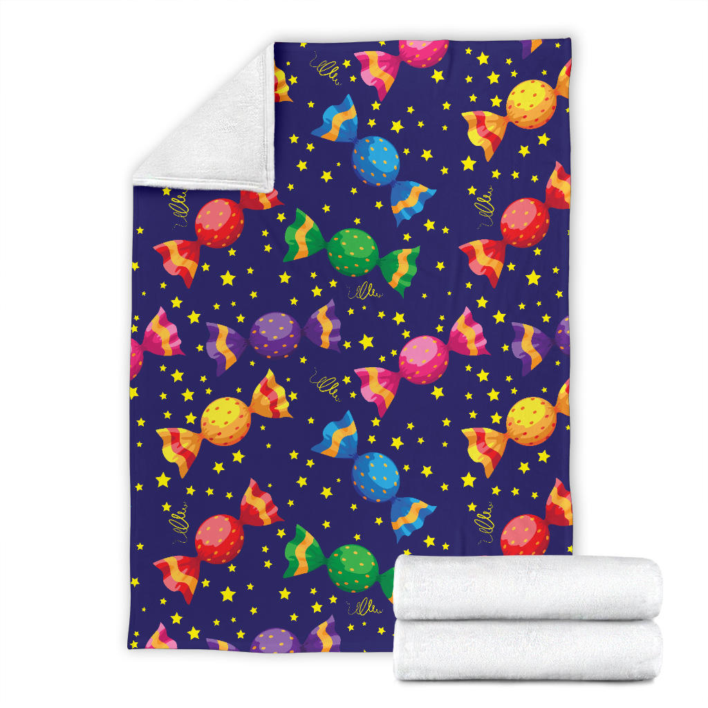 Candy Pattern Print Design CA06 Fleece Blanket