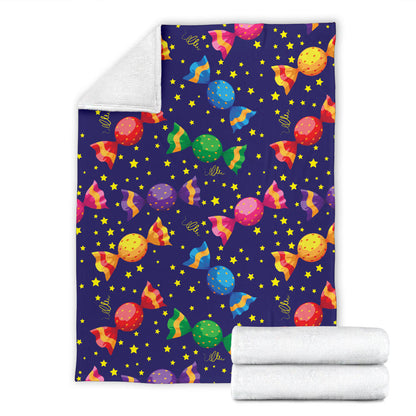 Candy Pattern Print Design CA06 Fleece Blanket