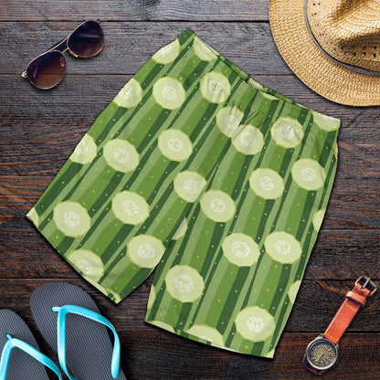 Cucumber Pattern Print Design CC03 Mens Shorts