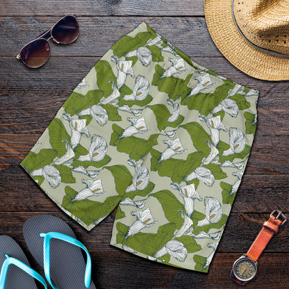 Lily Pattern Print Design LY08 Mens Shorts