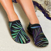 Tropical Palm Leaves Pattern Brightness Aqua Water Shoes