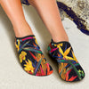 Bird Of Paradise Pattern Print Design BOP016 Aqua Water Shoes