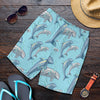 Dolphin Print Pattern Mens Shorts