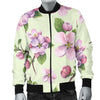 Apple blossom Pattern Print Design AB05 Men Bomber Jacket