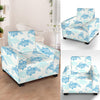 Sea Turtle Pattern Print Design T01 Armchair Slipcover