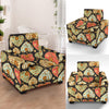 Heart Boho Pattern Print Design HE04 Armchair Slipcover