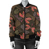 Dragonfly Pattern Print Design 02 Women's Bomber Jacket