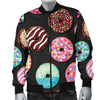 Donut Pattern Print Design DN02 Men Bomber Jacket