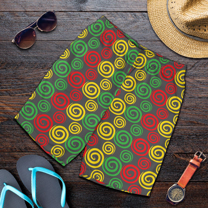 Rastafarian Pattern Print Design A05 Mens Shorts