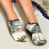 Palm Tree Beach Print Aqua Water Shoes