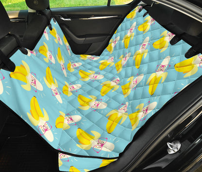Banana Pattern Print Design BA07 Rear Dog  Seat Cover