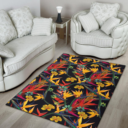 Bird Of Paradise Pattern Print Design BOP016 Area Rugs