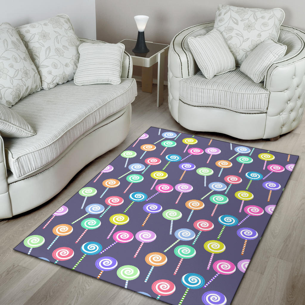 Lollipop Pattern Print Design LL03 Area Rugs