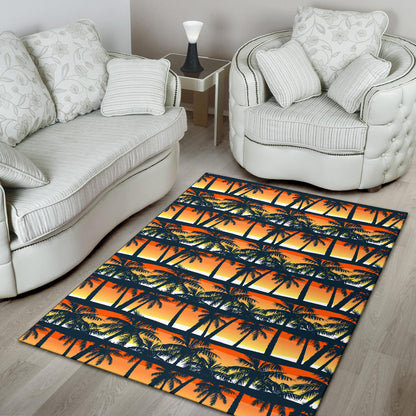 Palm Tree Pattern Print Design PT011 Area Rugs