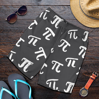 Pi Day Pattern Print Design A02 Mens Shorts