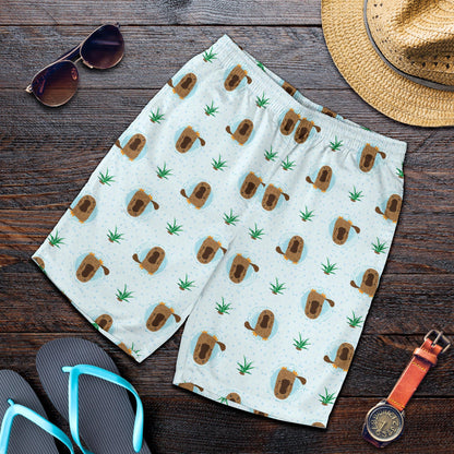 Platypus Pattern Print Design A04 Mens Shorts
