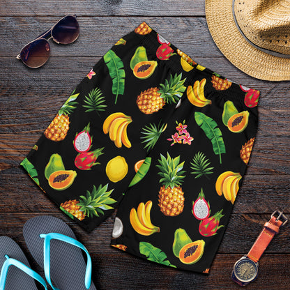 Tropical Fruits Pattern Print Design TF03 Mens Shorts