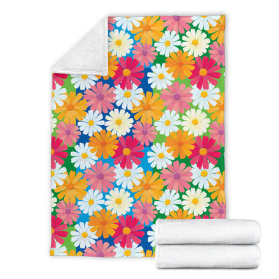 Daisy Pattern Print Design DS05 Fleece Blanket