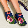 Hibiscus Pattern Print Design HB028 Aqua Water Shoes