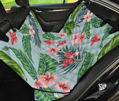 Plumeria Pattern Print Design PM027 Rear Dog  Seat Cover