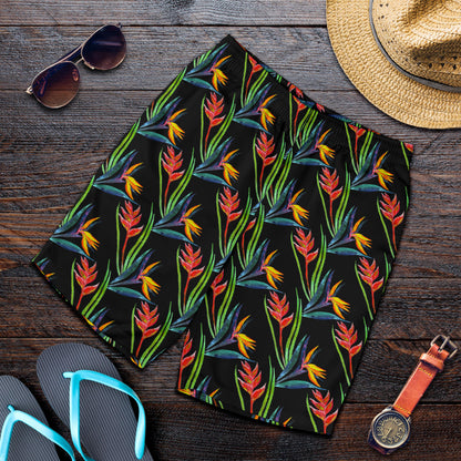 Heliconia Pattern Print Design HL04 Mens Shorts
