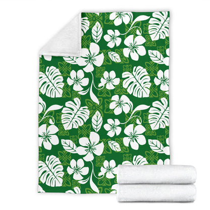 Hawaiian Themed Pattern Print Design H016 Fleece Blanket