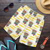 Tiki Smile Symbol Print Pattern Mens Shorts