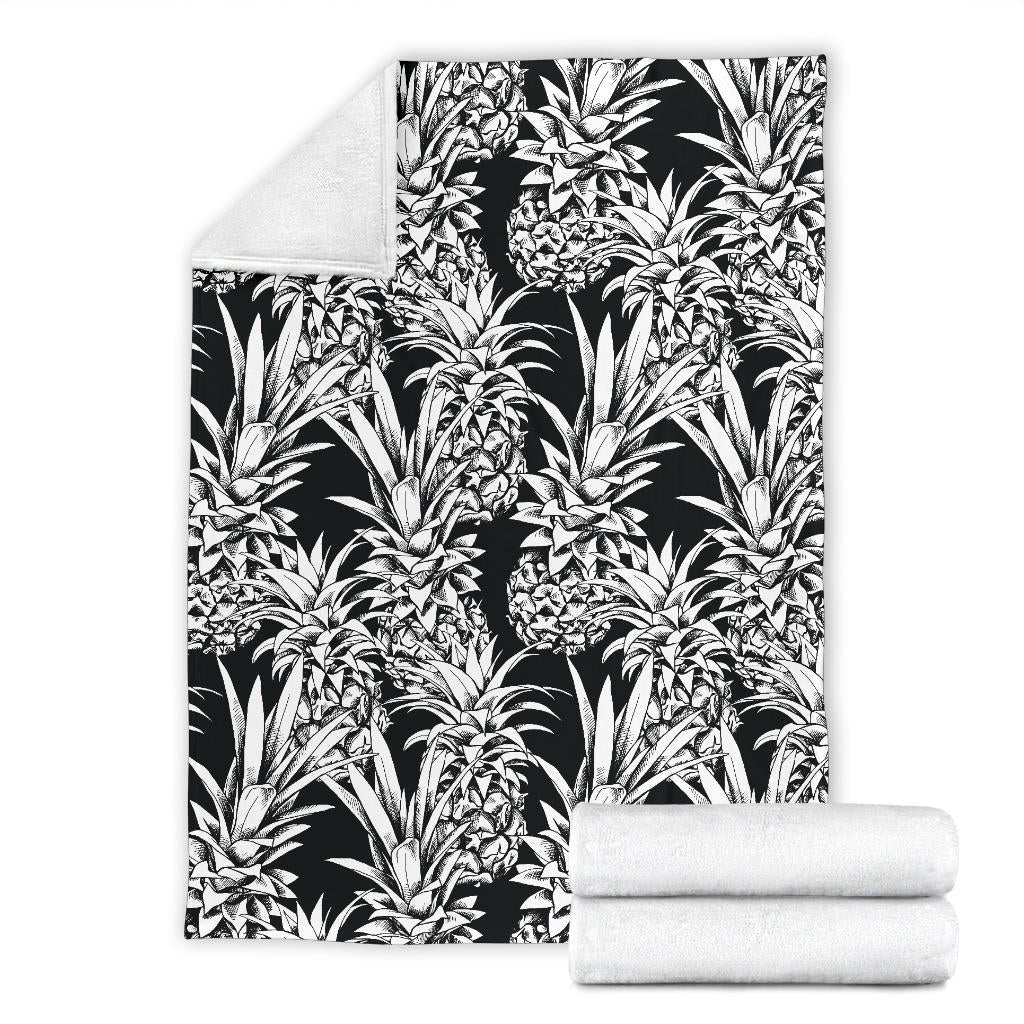 Pineapple Pattern Print Design PP08 Fleece Blanket