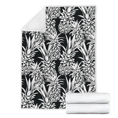 Pineapple Pattern Print Design PP08 Fleece Blanket