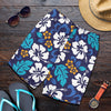 Hibiscus Pattern Print Design HB030 Mens Shorts