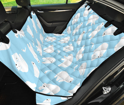 Polar Bear Pattern Print Design PB01 Rear Dog  Seat Cover