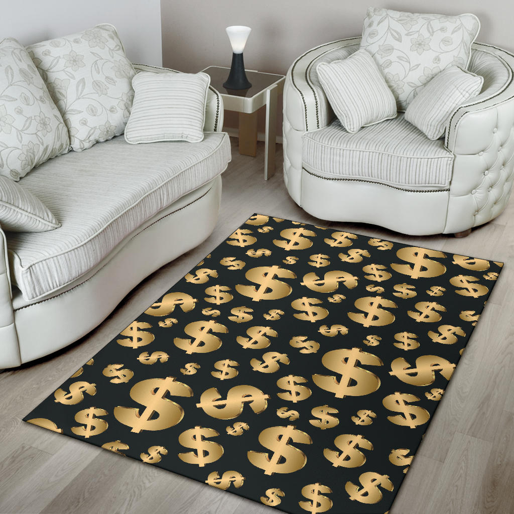 Dollar Pattern Print Design DO04 Area Rugs