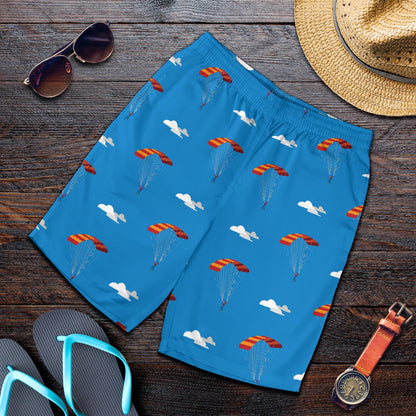 Skydiving Pattern Print Design 02 Mens Shorts