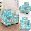 Daisy Pattern Print Design DS03 Armchair Slipcover