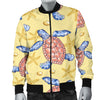 Sea Turtle Pattern Print Design T06 Men Bomber Jacket