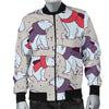 Polar Bear Pattern Print Design PB04 Men Bomber Jacket