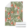 Bird Of Paradise Pattern Print Design BOP08 Fleece Blanket