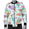 Ice Cream Pattern Print Design IC02 Men Bomber Jacket