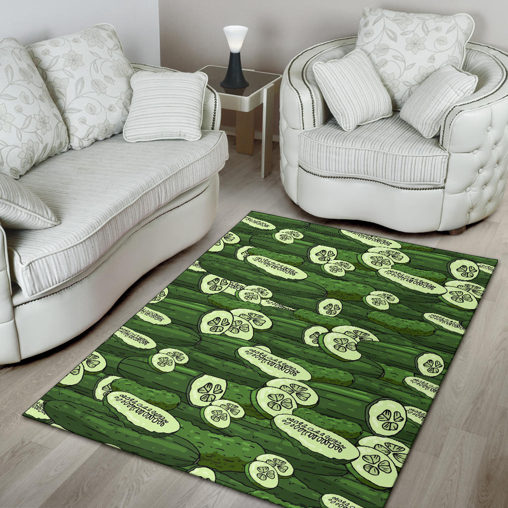 Cucumber Pattern Print Design CC01 Area Rugs